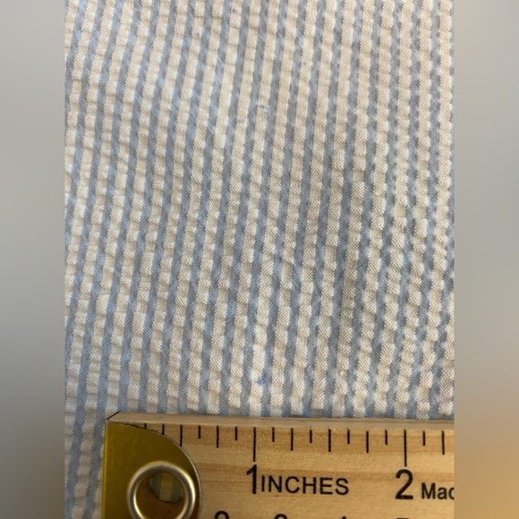 Castaway Nantucket Embroidered Shorts Blue Seersucker w/ Martini Glasses—40 - Picture 10 of 10